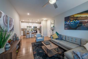 New Market apartment for rent - a living room with a couch and a coffee table