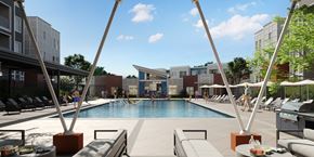 Garner apartment for rent - a rendering of the pool area