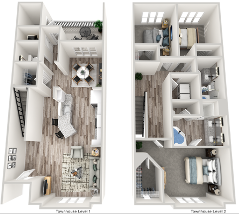 Floor plan for 3 beds, 2.5 baths, 1700 sqft