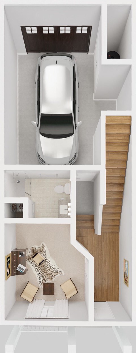 Floor plan for 3 beds, 2 baths, 1731 sqft