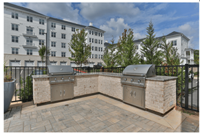 Spartanburg apartment for rent - the patio has two bbq grills and a built in grill
