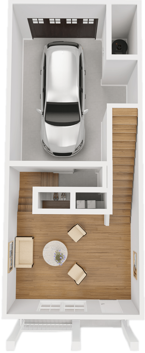 Floor plan for 2 beds, 2 baths, 1731 sqft