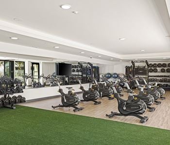 State-of-the-art indoor/outdoor fitness center with 40-yard dash