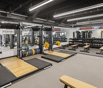 State-of-the-art indoor/outdoor fitness center with 40-yard dash