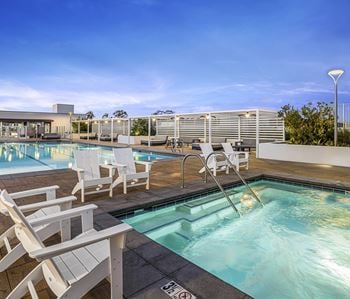 Two rooftop pools and spas