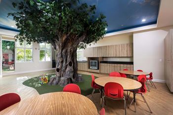 Dining area with chairs