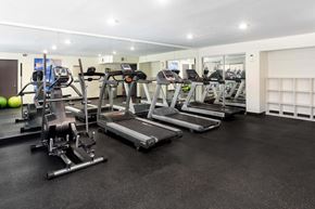 Northridge apartment for rent - Gym with Treadmills at Northridge Gardens Apartments, Northridge, 91325