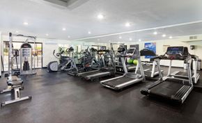 Northridge apartment for rent - Gym with Elliptical Machines at Northridge Gardens Apartments, Northridge, California