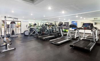 Fitness center and saunas