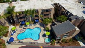 San Diego apartment for rent - Aerial Pool View at Pacific Bay Club Apartments, San Diego