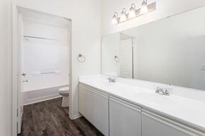 Encino apartment for rent - White Bathroom at White Oak Gardens, Encino, CA