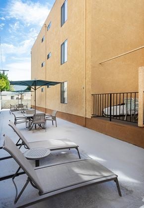 Toluca Lake apartment for rent - Patio at Woodbridge Gardens, Toluca Lake, 91602