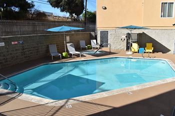 Private whirlpool and spa area