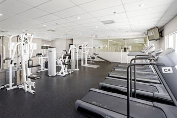Spacious fitness center