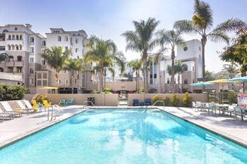 A large swimming pool