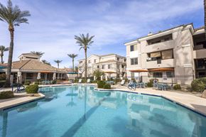 Scottsdale apartment for rent - A large swimming pool at Vintage at Scottsdale, Arizona, 85260