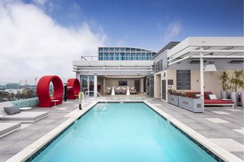 Rise rooftop pool, spa and sundeck with complimentary wifi