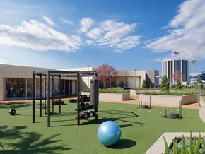 Irvine apartment for rent - Rooftop Gym at Volar Apartments, Irvine California