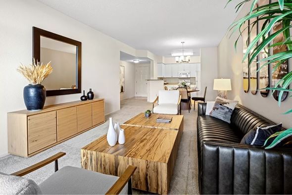 San Diego apartment for rent - Living Area With Kitchen at Towers at Costa Verde Apartments, San Diego, California
