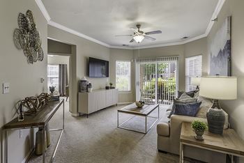Dramatic nine-foot ceilings