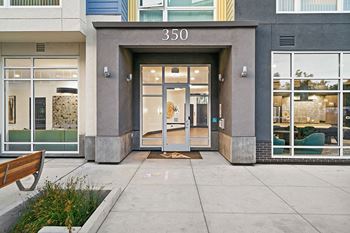 Private controlled-access entry into building and amenity spaces