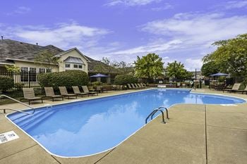 Resort-style swimming pool with wi-fi access