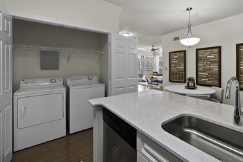 Full-sized washer/dryers included
