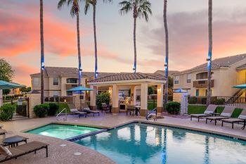 Resort-style pool and spa