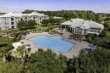 Resort-style pool with spacious sundeck