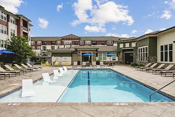Resort-style, heated saltwater pool and spa
