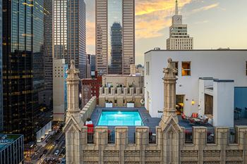 Rooftop pool and spa