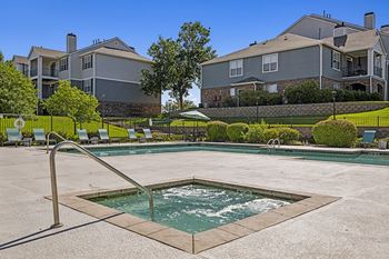 Resort-style swimming pool and spa