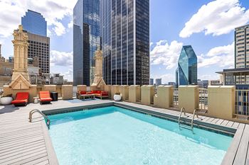 Rooftop pool and spa