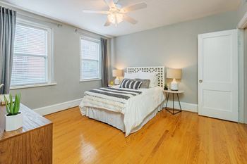 Nine-foot high ceilings