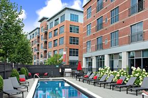 Norwalk apartment for rent - The Sheffield SoNo heated swimming pool
