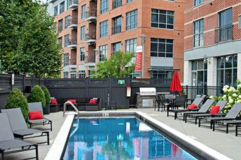 Heated saltwater swimming pool