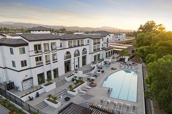 Resort-style swimming pool and spa