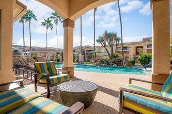 Poolside cabanas and grill with wi-fi throughout