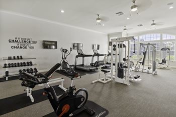 State-of-the-art fitness center with free weights
