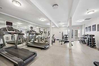 State-of-the-art fitness center with cardio and weight machines