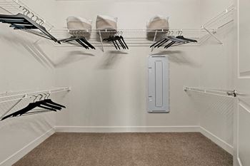 Spacious walk-in closets*
