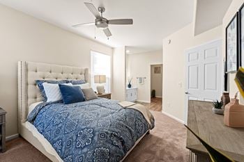Dramatic nine-foot ceilings