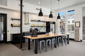 Kansas City apartment for rent - The Haven at Shoal Creek - Clubhouse kitchen