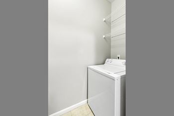 Full-sized washer/dryers included