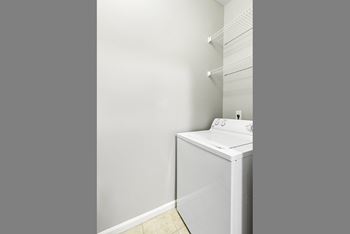 Full-sized washer/dryers included
