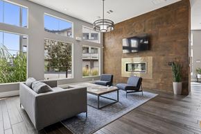 Colorado Springs apartment for rent - Resident clubhouse with fireplace lounge - First and Main Apartments