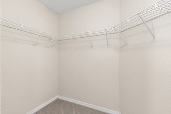 Abundant closet and storage space