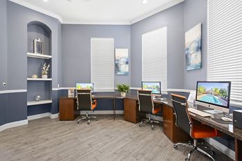 Business center with high-speed internet service