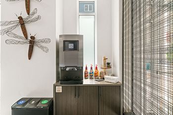 Gourmet coffee bar with complimentary wifi