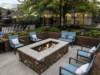 Fire pit and lounge area
